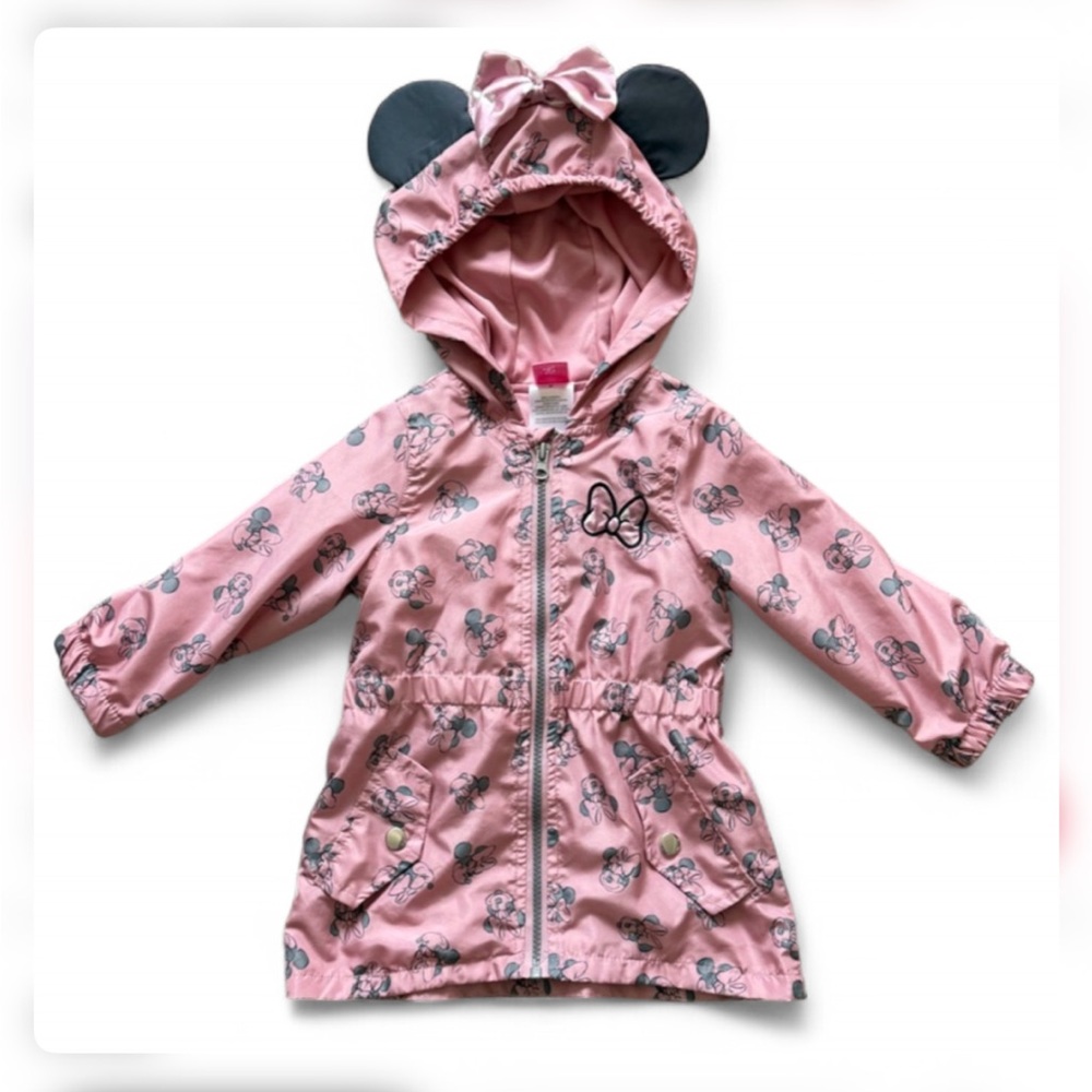 Disney Pink Minnie Mouse Hooded Jacket with Ears